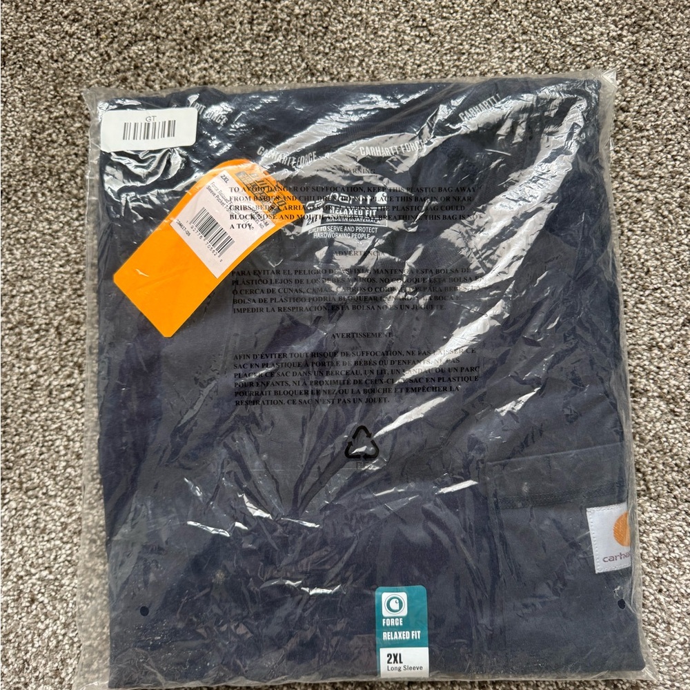 Carhartt Navy Blue T-Shirt 2XL